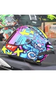 MT Helmets Braker Sv Crazy Teddy kask(+1 şeffaf vizör) thumbnail 4