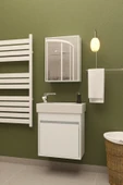 makbulce Aynalı Lavabolu Dolap Alt-Üst thumbnail 4