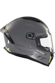 MT Helmets MT Stınger 2 Solıd A12 Parlak Gri Kapalı Kask thumbnail 4