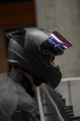 LS2 Rapıd 2 Race Takaroa Mat Siyah Kask + Spoiler thumbnail 1
