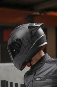 LS2 Rapıd 2 Race Takaroa Mat Siyah Kask thumbnail 3
