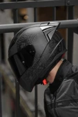 LS2 Rapıd 2 Race Takaroa Mat Siyah Kask thumbnail 6