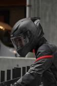 LS2 Rapıd Race Takaroa Mat Siyah Kask thumbnail 5