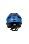Sway SW X2 TOKYO TROOPER Blue Red Moduler Kask thumbnail 4