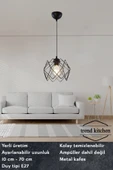 Trend Kitchen Siyah 4 Adet Trend Avize thumbnail 3