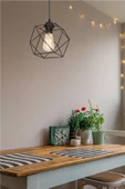 Trend Kitchen Italyan Model Az Kare Tekli Modern Avize Siyah thumbnail 1
