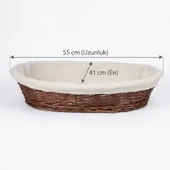 Hasır Oval Açıkbüfe Sepeti 55 cm (ESO-55R) thumbnail 1