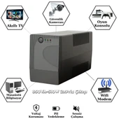 UPSET Microactive 850VA UPS | 510W | 1×9Ah | Line Interactive | AVR | 2 Priz thumbnail 1