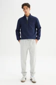 Erkek Pike Interlock Half Zip Sweatshirt DarKNavy DarKNavy M thumbnail 3