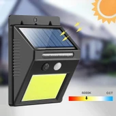 Solar 48 LED Bahçe Lambası - Geniş Açılı Panel - Duvara Monte thumbnail 2