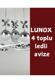 LUNOX 4 TOPLU TAŞLI LED AVİZE thumbnail 1