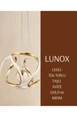 LUNOX Arya-1gd/tek toplu taşlı led avize thumbnail 1
