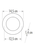 Cata 5146B 9W BEYAZ LED PANEL ARMATÜR thumbnail 1