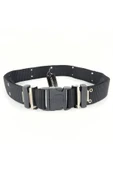 Siyah Delikli Örgü Palaska Kemer thumbnail 2