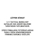Askeri Kep Siyah Şapka thumbnail 2
