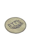 Eski Türkçe "türk" Yazılı Kurt Peç - Patch Arma (7 CM) thumbnail 2