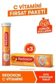 Redoxon C Vitamini 15 Efervesan Tablet x 3 Adet thumbnail 1