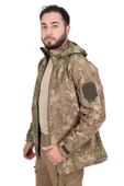 TSK kamuflajlı Tactical Softshell Mont thumbnail 4
