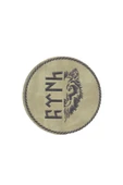 Eski Türkçe "türk" Yazılı Kurt Peç - Patch Arma (7 CM) thumbnail 1