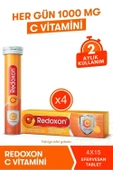 Redoxon C Vitamini 15 Efervesan Tablet x 4 Adet thumbnail 1