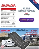 Sunman 175 Wp Flex Solar Panel -  Esnek Güneş Enerji Paneli thumbnail 6