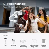 Insta360 Flow 2 AI Tracker Bundle (Summit White) "Resmi Distribütör Garantili" thumbnail 2