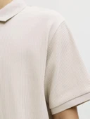 JJEHARRISON STRUCTURE POLO SS LN Moonbeam Moonbeam XL thumbnail 6