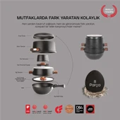 Schafer Matrix 8 Parça Döküm Tencere Seti thumbnail 8