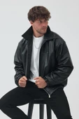 Old Money Oversize Deri Ceket thumbnail 1