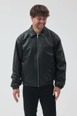 Unisex Vinatge Oversize Deri Ceket thumbnail 3