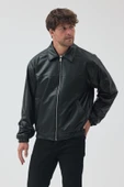 Unisex Vinatge Oversize Deri Ceket thumbnail 5