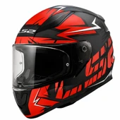 LS2 RAPID 2 CROMO FULLFACE KASK MAT SİYAH-MAT KIRMIZI thumbnail 1