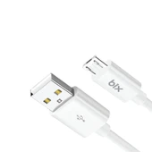 Bix bx100mw 3a usb-a to mıcro usb Chargıng cable,Beyaz thumbnail 3