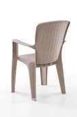 Evdemo Side 4'lü Rattan Sandalye Cappuccino thumbnail 5