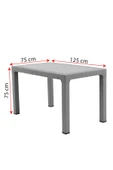 Rattan 75x125 cm Masa Cappuccino thumbnail 2