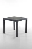 Evdemo Rattan 90x90 cm Masa Siyah thumbnail 1