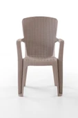 Evdemo Side 2'li Rattan Sandalye Cappuccino thumbnail 3