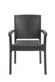 Evdemo King 2'li Rattan Sandalye Siyah thumbnail 2
