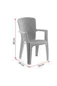 Evdemo Side 2'li Rattan Sandalye Kahve thumbnail 6