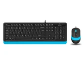 Q TR Usb Multimedia Kablolu Klavye Mouse Seti Mavi F1010 thumbnail 1