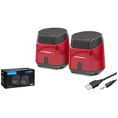 Hd6024 Usb Speaker Pc Siyah 8.5-9-9 Cm thumbnail 1