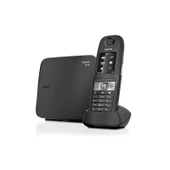 Siyah Telsiz Dect Telefon Işıklı Renkli Ekran Sms E630 thumbnail 2