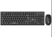 Km-2510 Siyah Kablosuz Q Multimedia Klavye + Mouse Set thumbnail 1