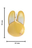 Sevimli Tavşan Kablosuz Sarı Bluetooth Mouse thumbnail 3