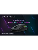 North Combat Rgb Kablolu Oyuncu Mouse thumbnail 3