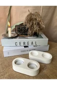 Dairesel Tealight Mumluk/Şamdanlık 4’lü 14-7 CM thumbnail 2