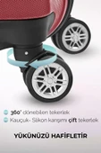 Polo&Sky Spring Model Vişne Renk Kabin Boy Valiz Bavul thumbnail 5