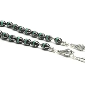 Yeşil Galalith ve Oltu Taşı Tespih thumbnail 1