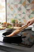 Bayev 5 Parça Bambu Servis Ve Spatula Seti - Bambu Mutfak Seti 30 Cm thumbnail 3
