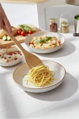 Bayev 5 Parça Bambu Servis Ve Spatula Seti - Bambu Mutfak Seti 30 Cm thumbnail 4